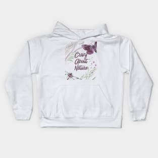 Nature Lovers Design - Crazy About Nature Kids Hoodie